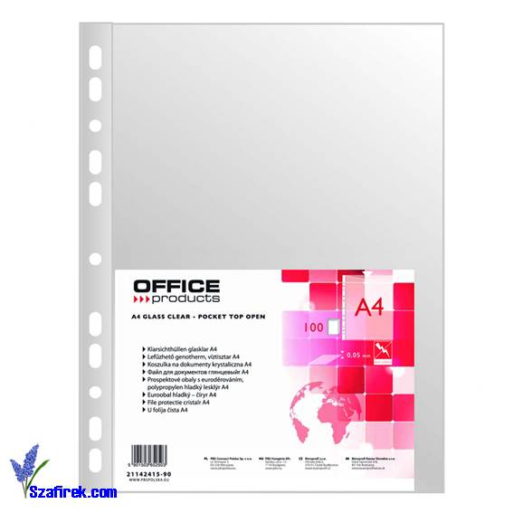 Koszulka na dok. PP OFFICE PRODUCTS 45 mikr.krysta