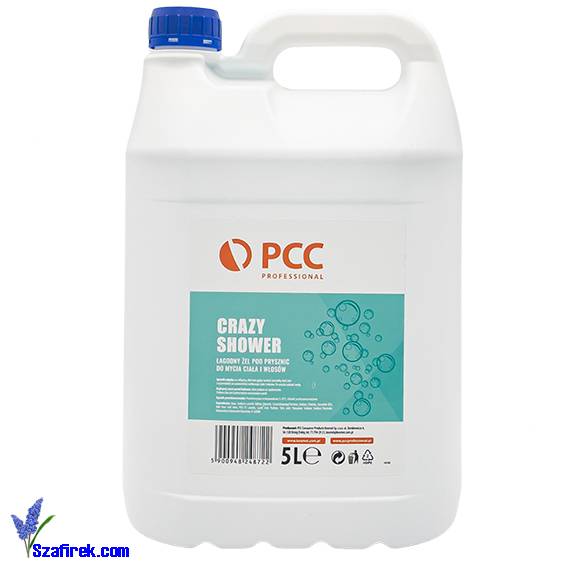 PCC CRAZY SHOWER łagodny żel pod prysznic 2w1 5L