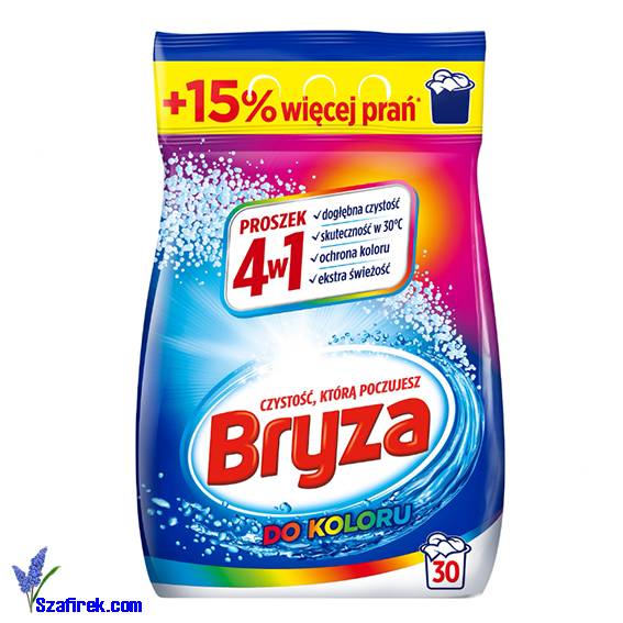 Bryza 4w1 do koloru Proszek 30 prań 1,95 KG