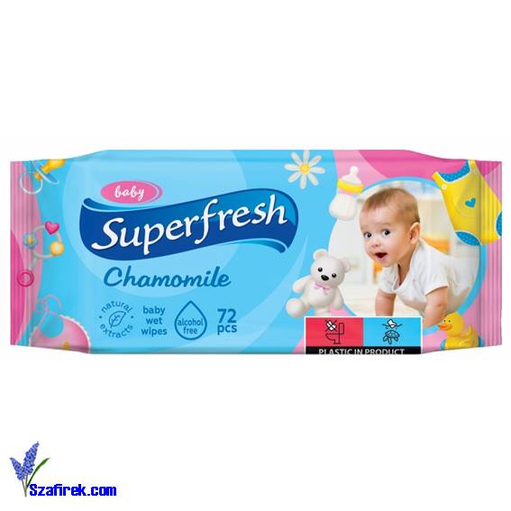 Chusteczki nawilżane dla dzieci SUPERFRESH, 72 szt