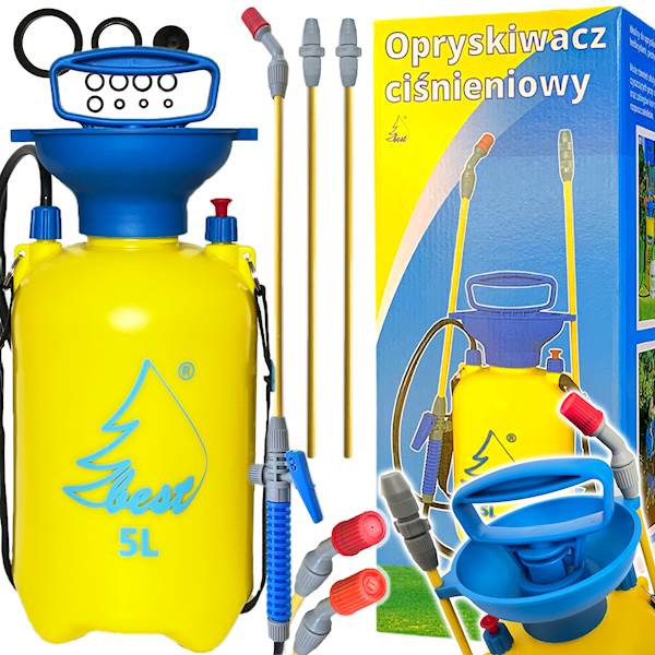 OPRYSKIWACZ OGRODOWY CIŚNIENIOWY  5-LITROWY 1,40