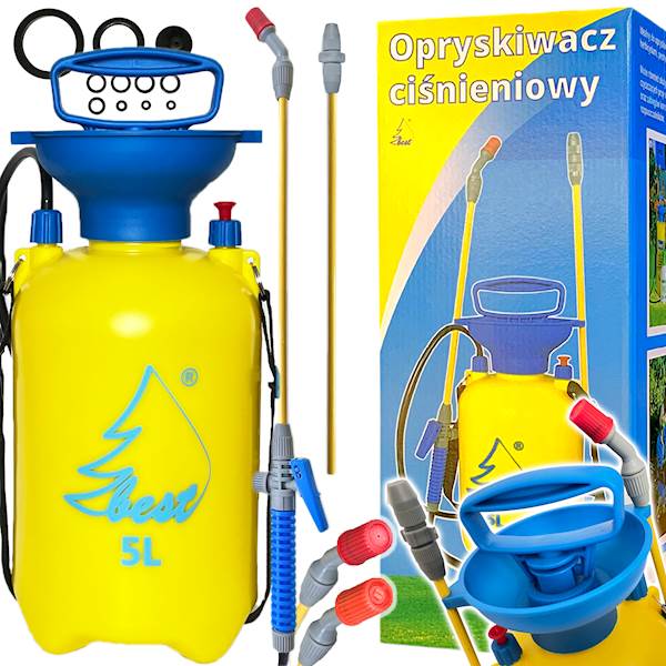OPRYSKIWACZ OGRODOWY CIŚNIENIOWY 5-LITROWY LANCA 98 CM