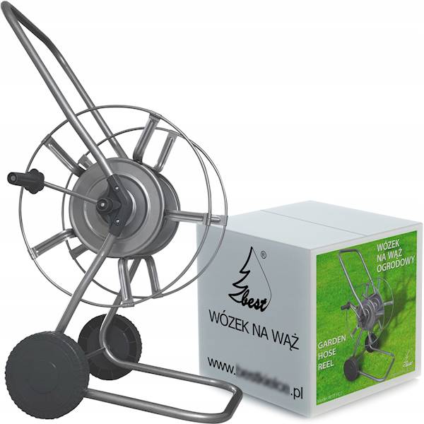 Wózek metalowy na wąż ogrodowy HC2