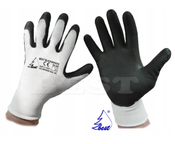 Rękawice ochronne BLACK&WHITE roz.7