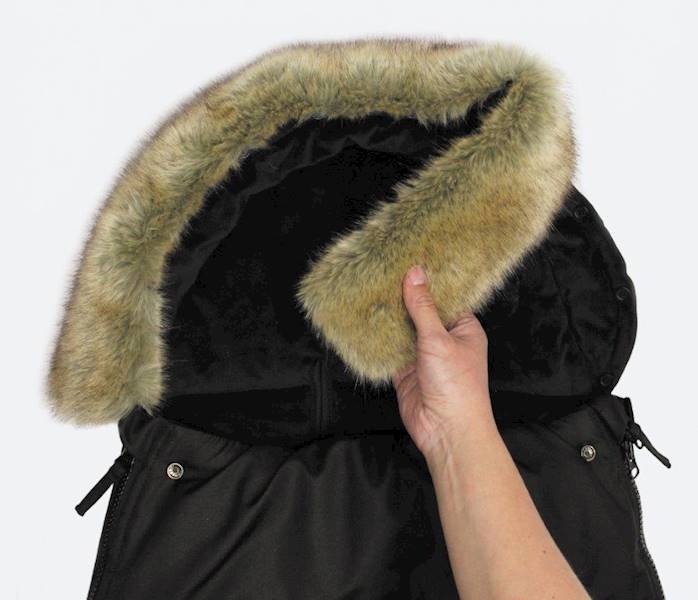Śpiworek do wózka 6-36m Black Furry