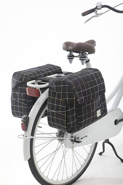 Check Joli Double torba rowerowa Black