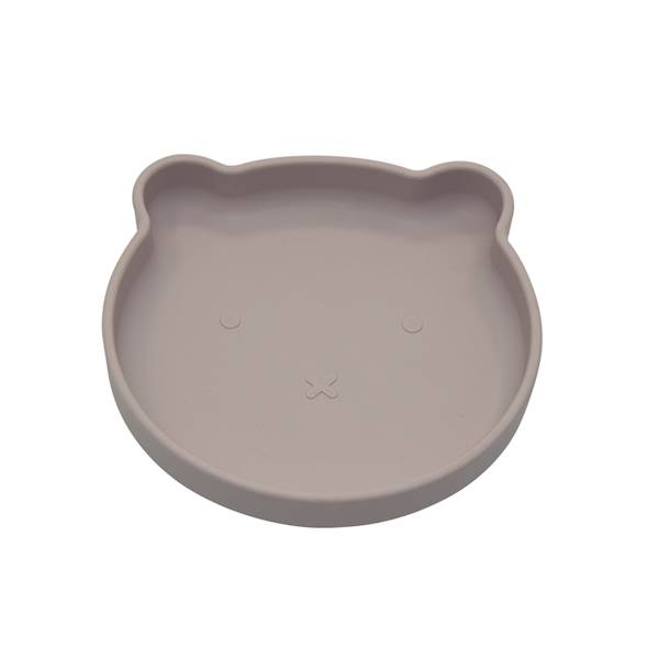 B-Talerzyk silikonowy Bear z przyssawką Grey 