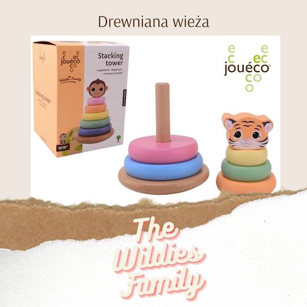 Drewniana wieża tygrysek The Wildies Family 
