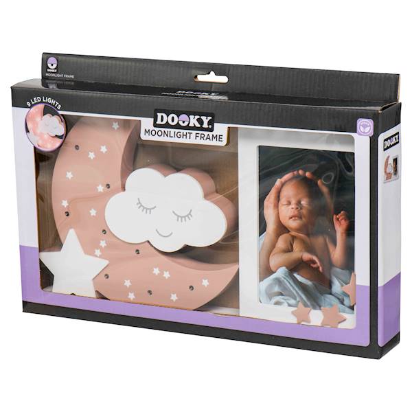 Ramka do zdjęć z lampką LED Moonlight DOOKY rose 