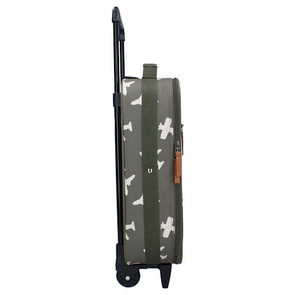 Walizka dla dzieci KIDZROOM Airplane khaki 