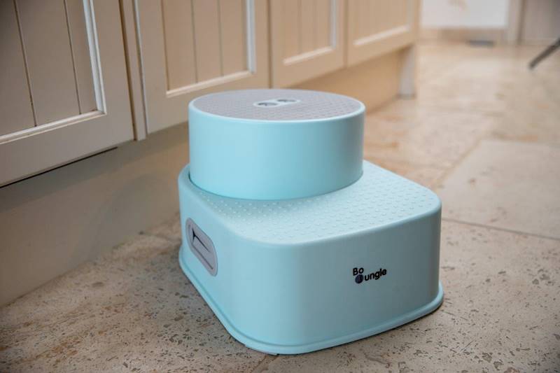 B-Podest 2 stopniowy dla dzieci Step up blue mint