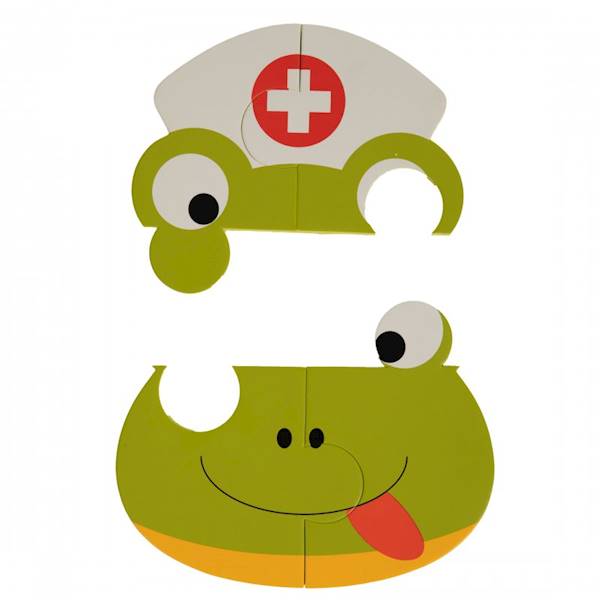 B-Puzzle Animal tygrys hipo żabka 3 szt