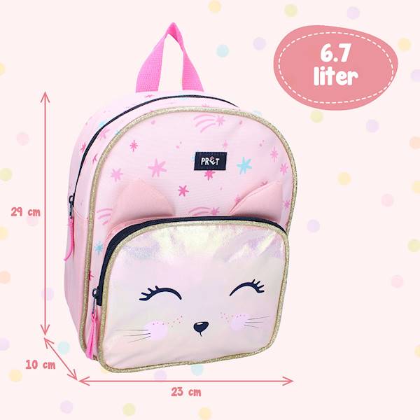 Plecak dla dzieci PRET Kotek Giggle pastel pink
