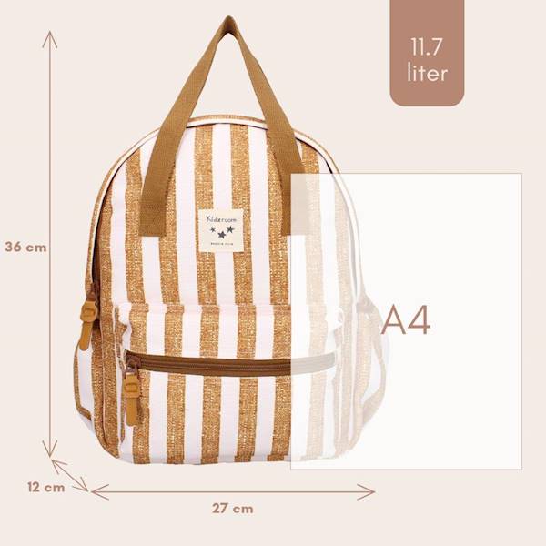 Plecak dla dzieci L Stripe Frenzy Brown KIDZROOM