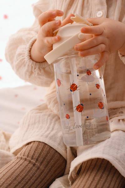 Butelka do picia Tritan LADYBUG 500 ml z dzióbkiem