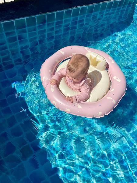 Koło do pływania Baby Rose Swan z siedziskiem 