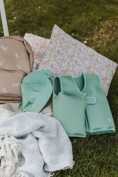 Kapelusz kąpielowy czapka UV fern green 0-12 m XS