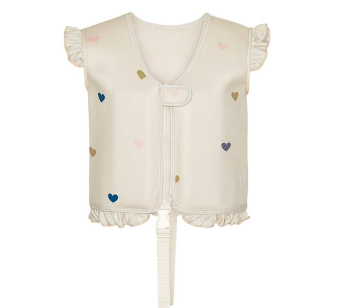 Kamizelka do pływania Neo Frill Milk Hearts 1-3L 