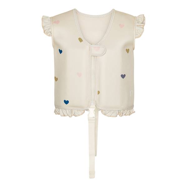 Kamizelka do pływania Neo Frill Milk Hearts 1-3L 