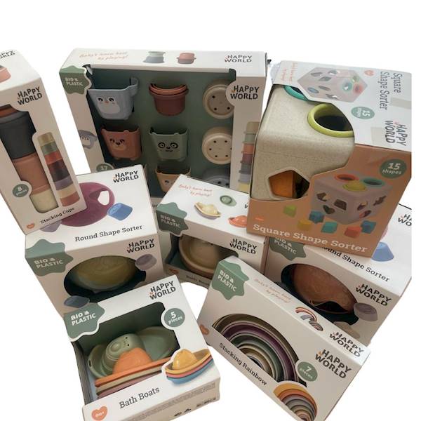 Wieża z kulek BIOplastik Happy World 12m+