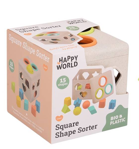 Sorter kształtów BIOplastik Happy World 12 m+