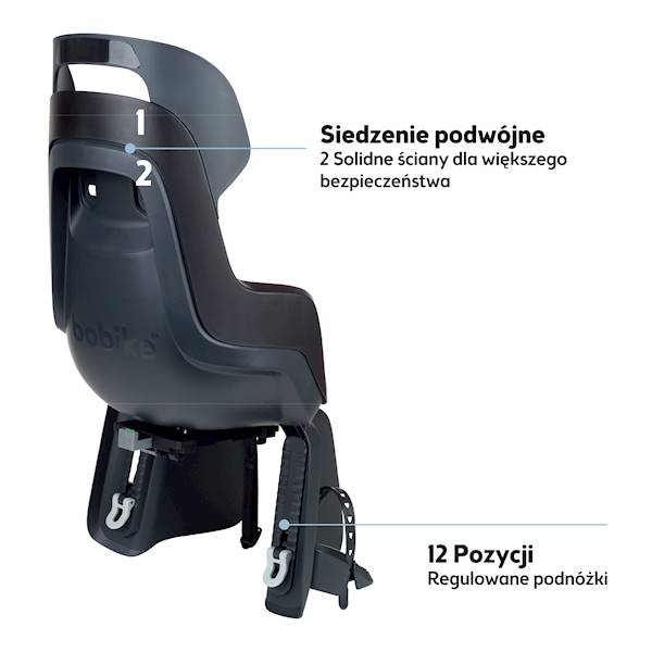 Fotelik row.Bobike GO bagażnik MIK HD Urban Black