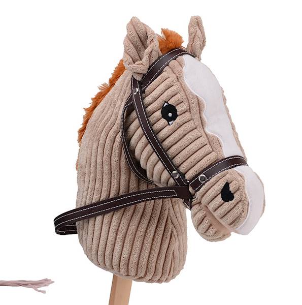 Holly Hobby Horse koń LUX na kiju dźwięk 80cmTaupe