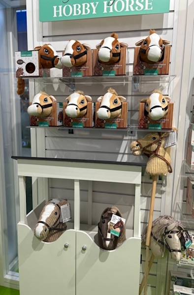 Holly Hobby Horse koń LUX na kiju dźwięk 80cmTaupe