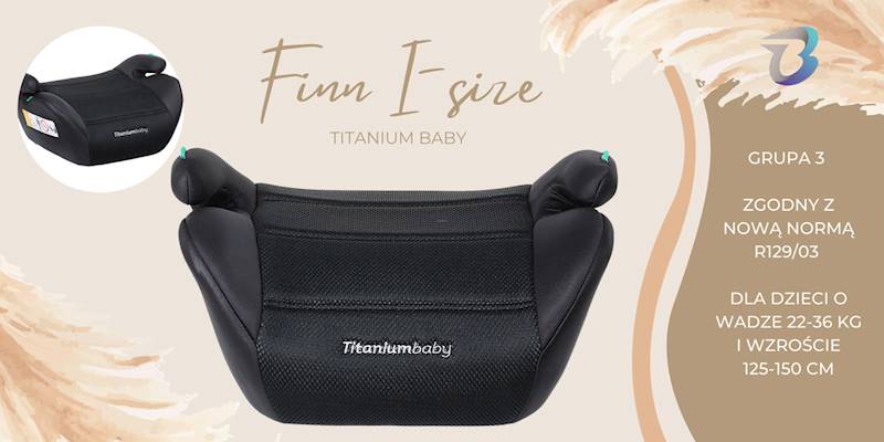 Fotelik samochodowy FINN I-size Titanium Baby 2025