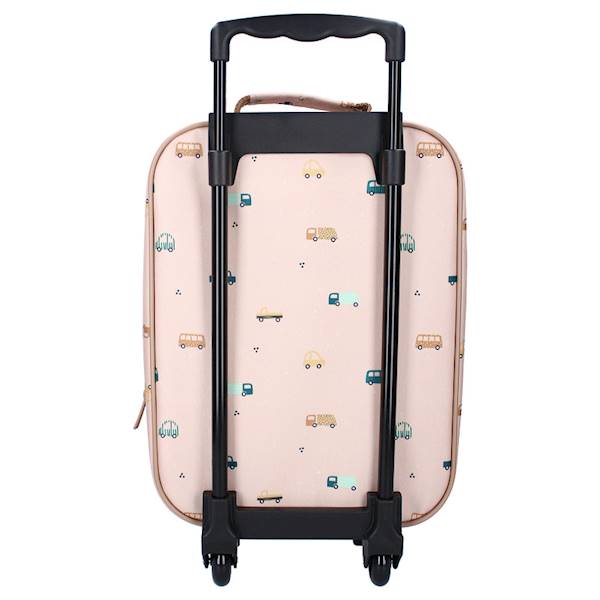 Walizka dla dzieci KIDZROOM Sweet Cars brown
