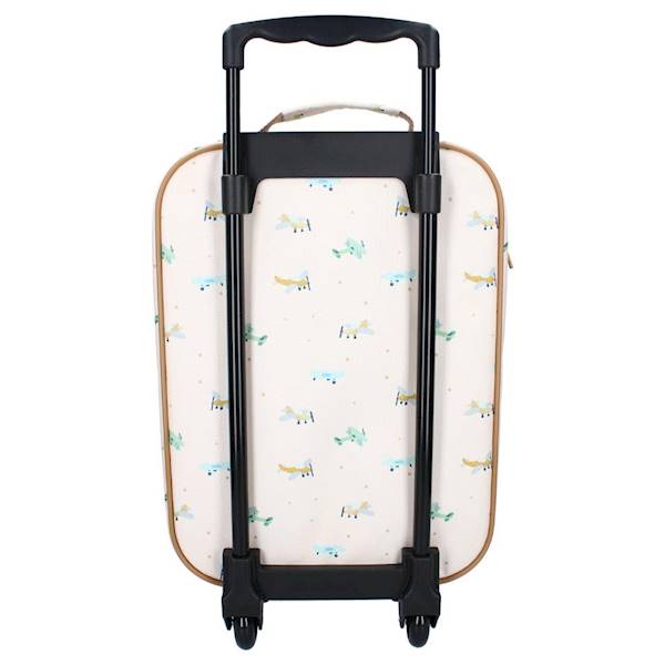 Walizka dla dzieci KIDZROOM Small Aeroplane Beige 