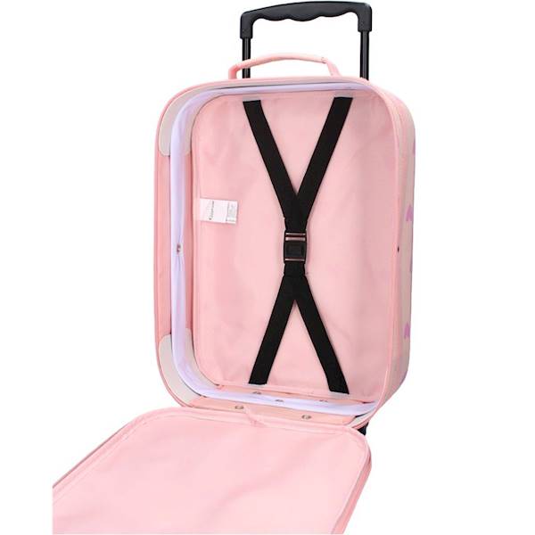 Walizka dla dzieci KIDZROOM Magical Heart pink