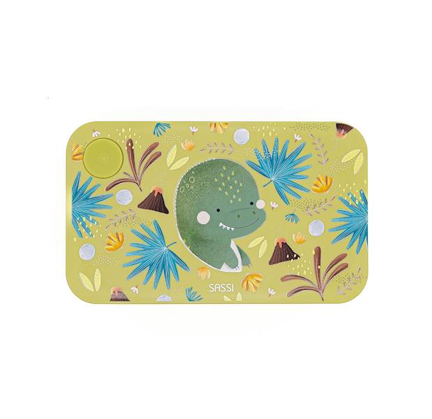 Plastikowy lunchbox pojemnik z rPET Dinozaur SASSI