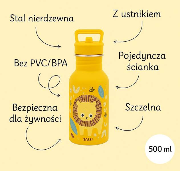 Butelka na wodę bidon 500 ml Lew SASSI 