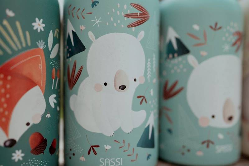 Butelka termiczna 350 ml Miś SASSI 