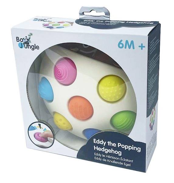 Jeżyk Eddy zabawka sensoryczna dla niemowląt 6 mc
