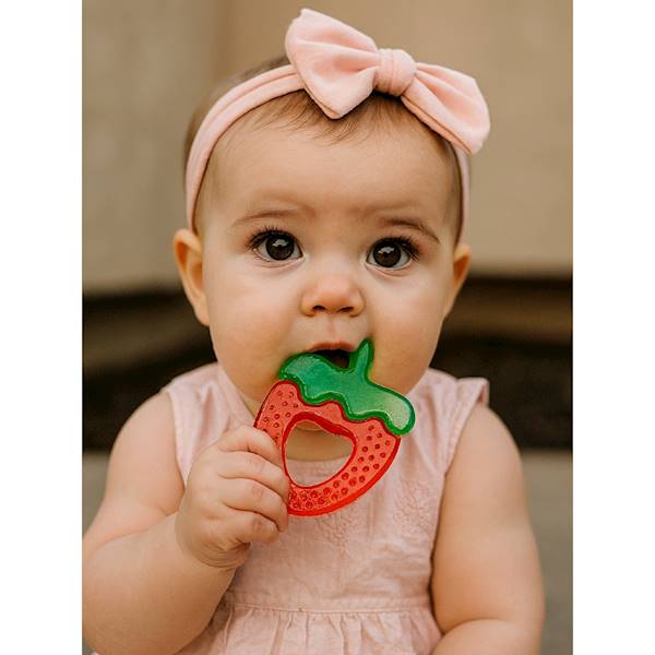 Chłodzący gryzak wodny Strawberry zestaw 2 szt