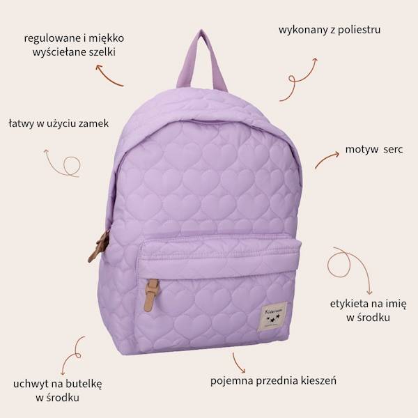 Plecak dla dzieci L Wonderful Worlds Purple KIDZRO