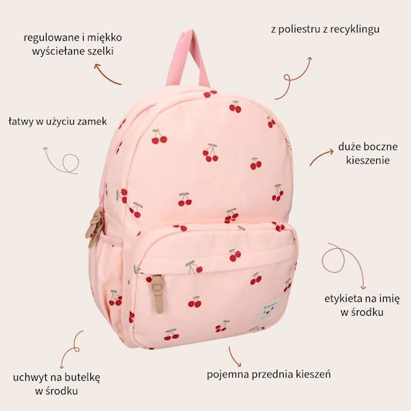 Plecak dla dzieci L Secret Garden pink KIDZROOM