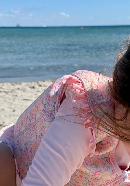 Kamizelka do pływania Neo Liberty Beach pink 1-3L