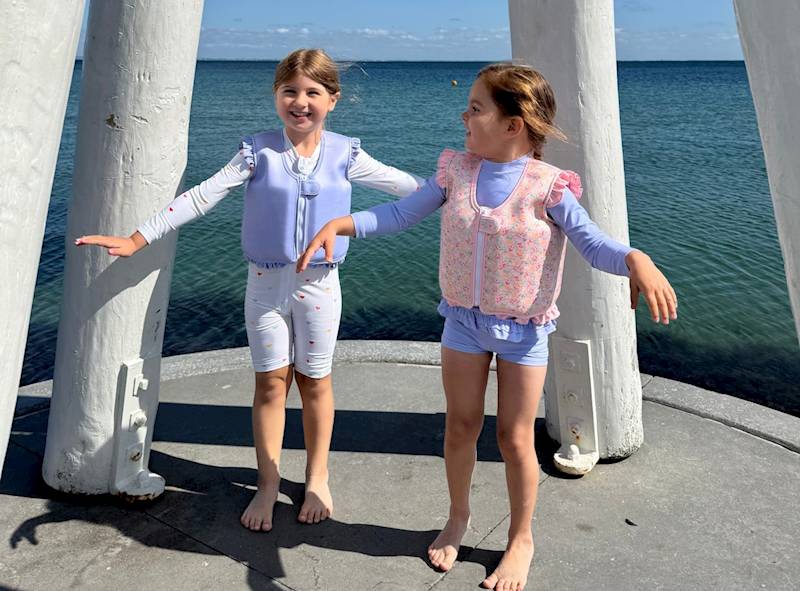 Kamizelka do pływania Neo Liberty Beach pink 1-3L