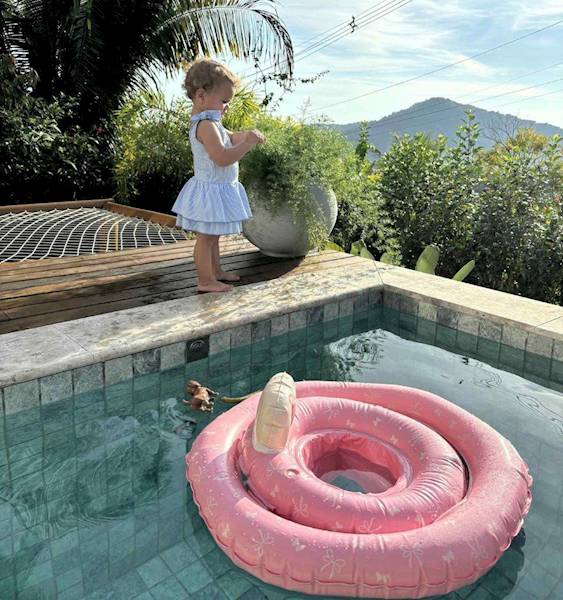 Koło do pływania Baby Rose Butterfly z siedziskiem