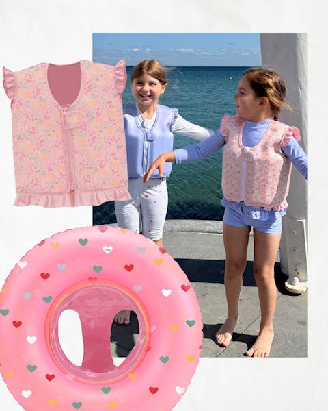 Koło do pływania Baby Rosy Hearts Vanilla Copenhag