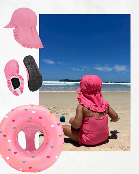Koło do pływania Baby Rosy Hearts Vanilla Copenhag