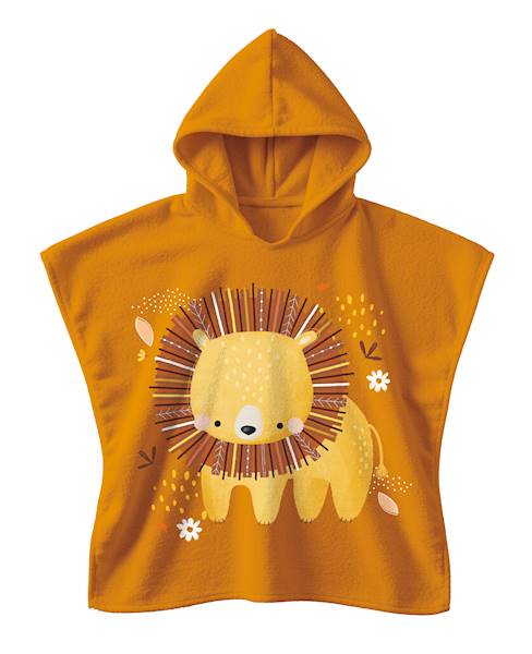 Okrycie kąpielowe z kapturem 100% cotton Lew