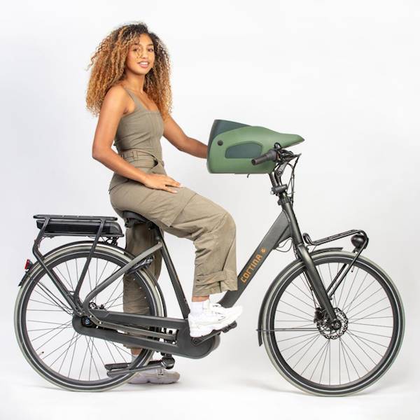 Fotelik koszyk rowerowy dla psa KVISP green S