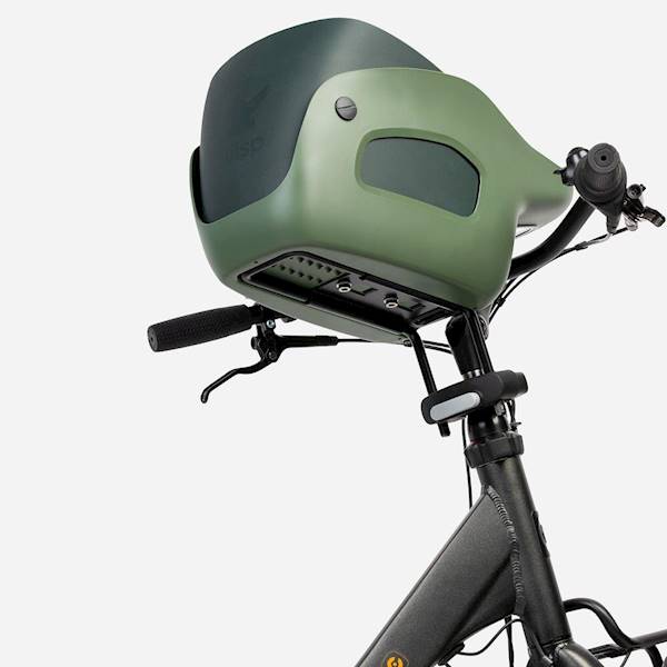 Fotelik koszyk rowerowy dla psa KVISP green M