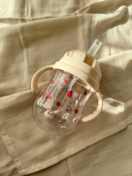 Kubek do picia ze słomką Tritan 300 ml Ladybug 6 m