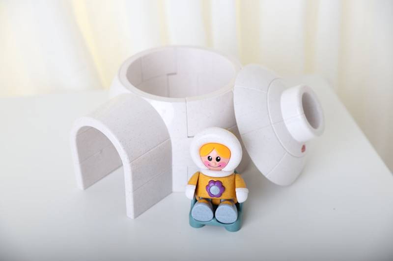 Igloo magnetyczny zestaw TOLO BIO First Friends 3+
