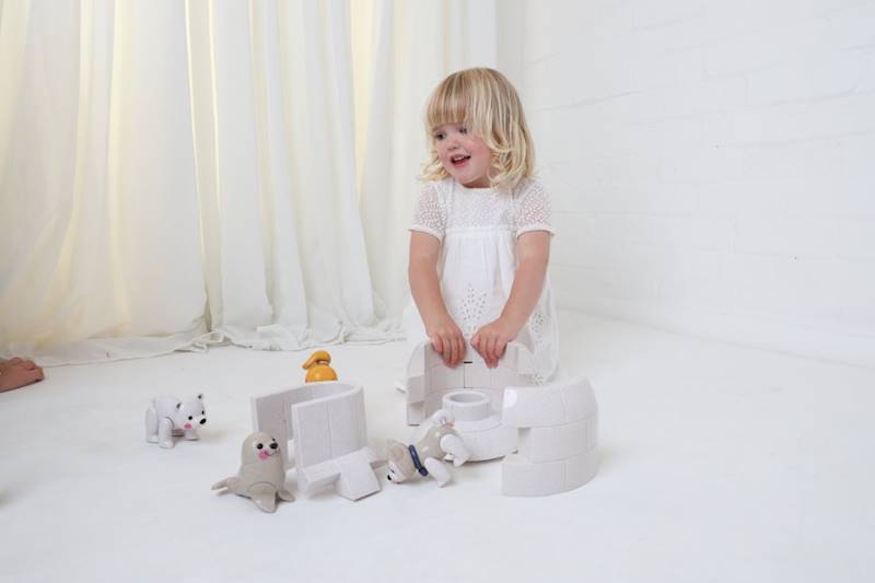 Igloo magnetyczny zestaw TOLO BIO First Friends 3+